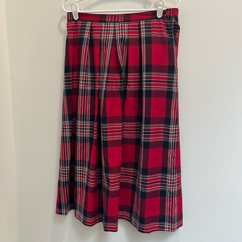 Vintage Pendleton plaid tartan skirt GUC Sz 14
